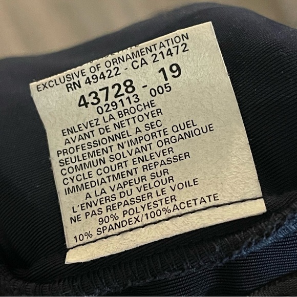 JESSICA McCLINTOCK Girls Blue Velvet Long Sleeve Party Dress - Picture 7 of 8